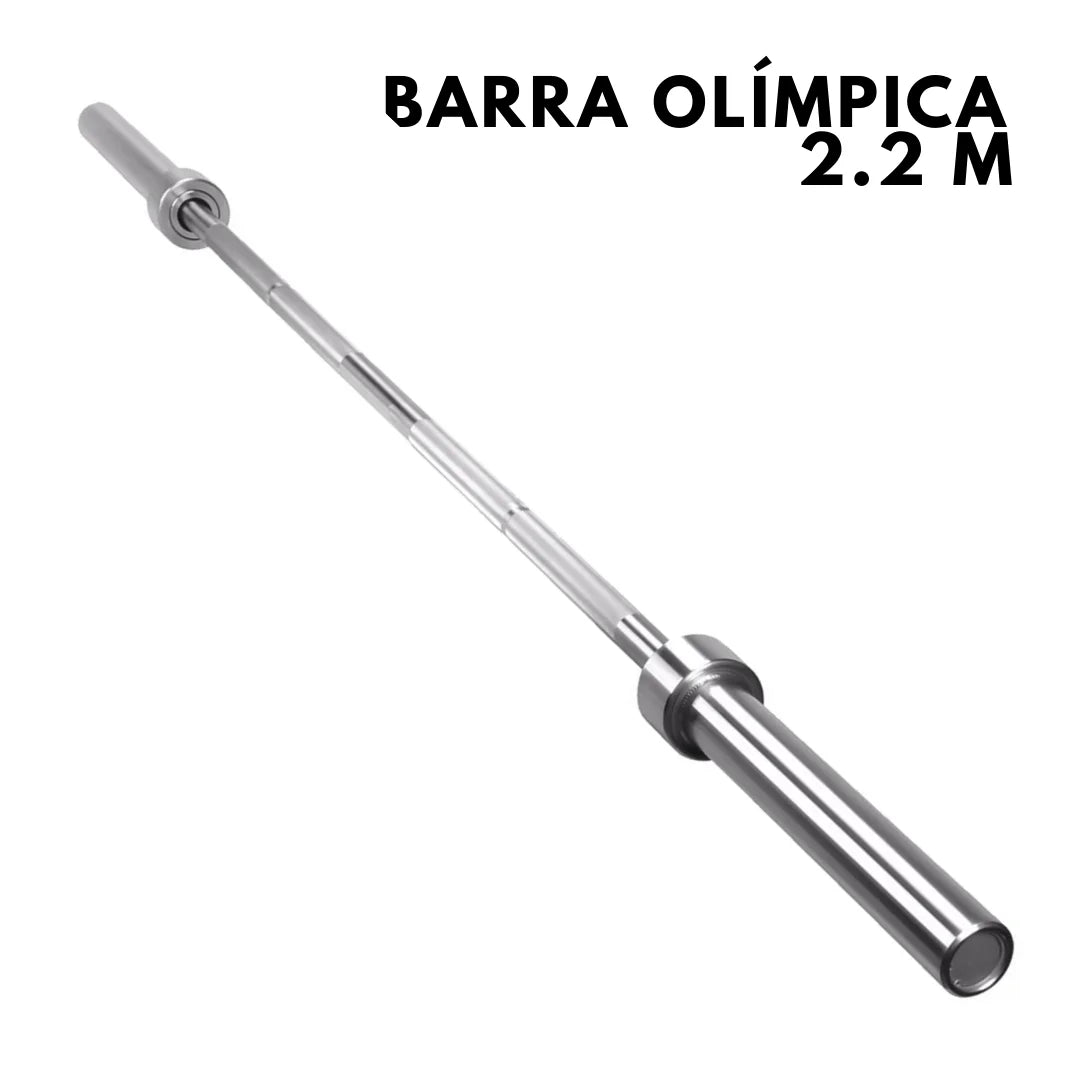 Barra Olimpica recta 2.20m-Eon Fitness